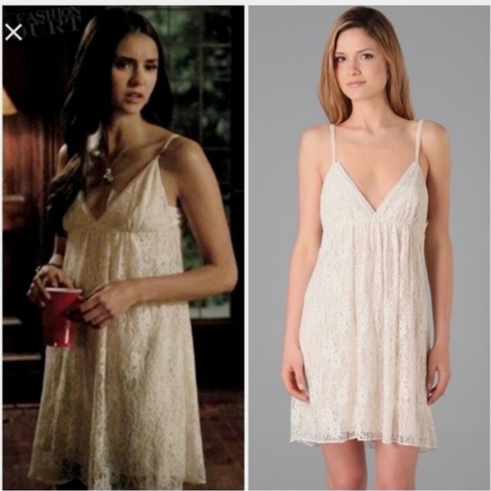 Elegant Cream Lace Dress